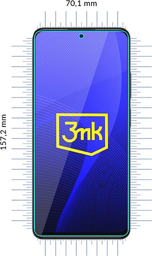 Xham mbrojtës hibrid 3mk FlexibleGlass për Xiaomi Redmi Note 11 Pro 5G / Pro+ 5G, Transparent