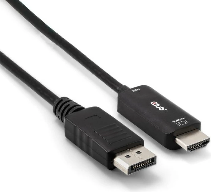 Kabllo Club3D DisplayPort 1.4 në HDMI, 2m, 4K60Hz, e zezë