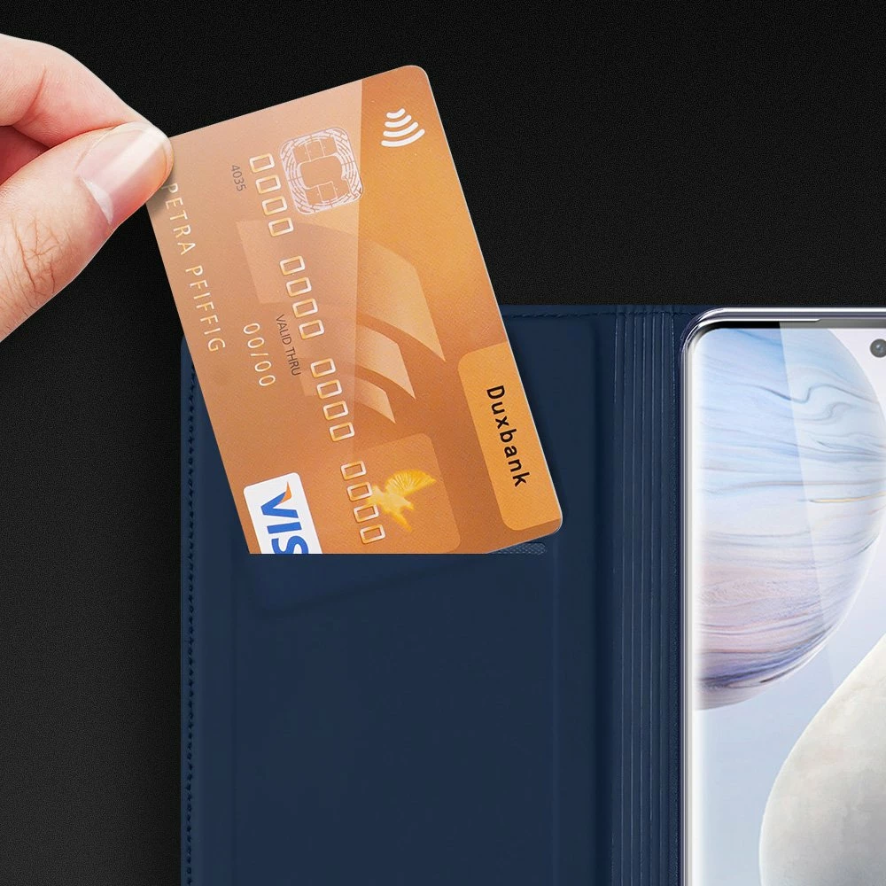 Mbështjellës Dux Ducis Skin Pro Bookcase për Vivo X60, i zi