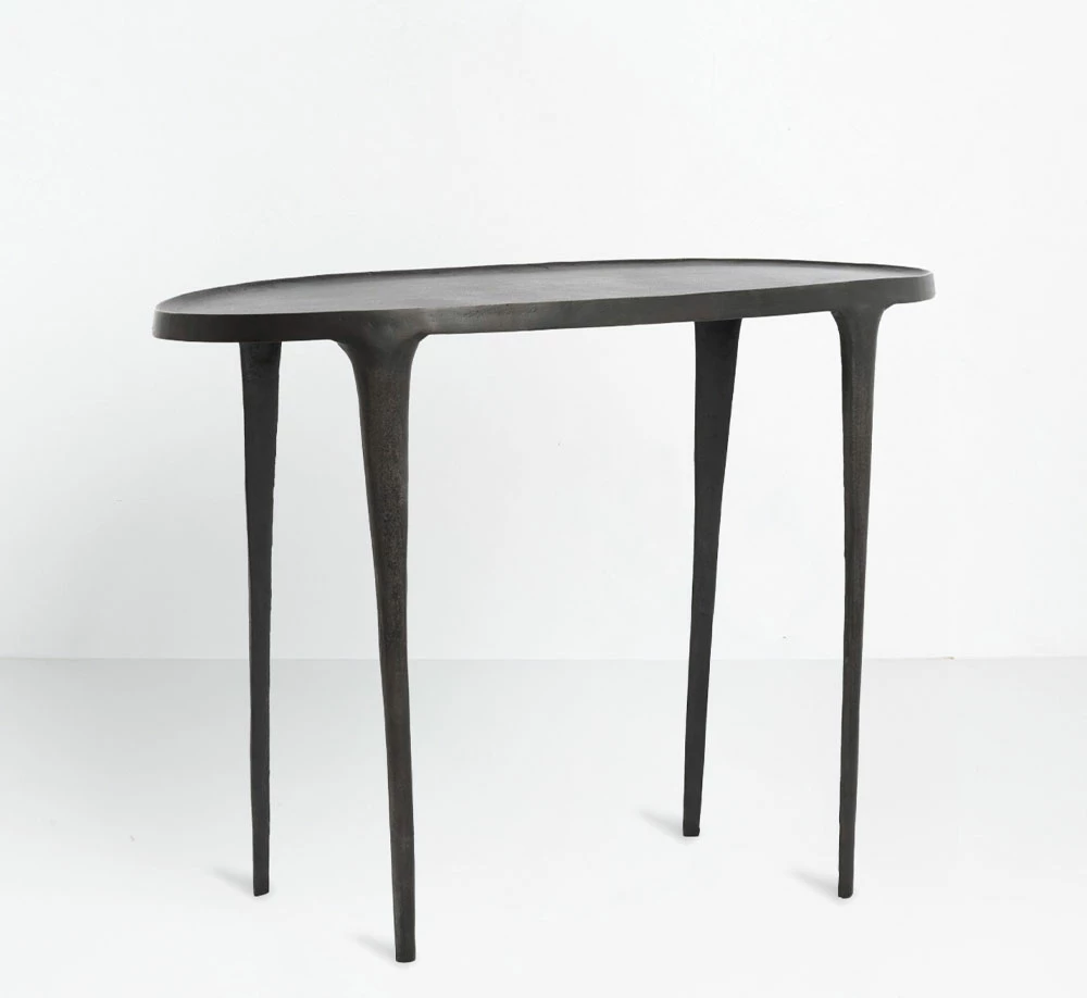 Konsolë LANDING, e zezë, 110x43x80cm