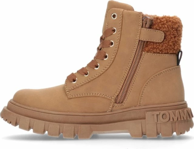 Çizme për femra Tommy Hilfiger, ngjyrë kafe