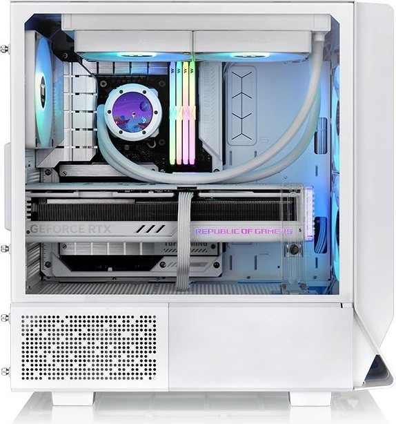 Kasë Thermaltake Ceres 330 TG ARGB, Midi Tower, e bardhë