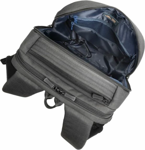 çantë shpine për laptop RIVACASE 8363 15.6" me portë USB, gri grafit