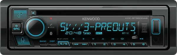Radio makine Kenwood KDCBT960DAB, Bluetooth, USB, Alexa, e zezë