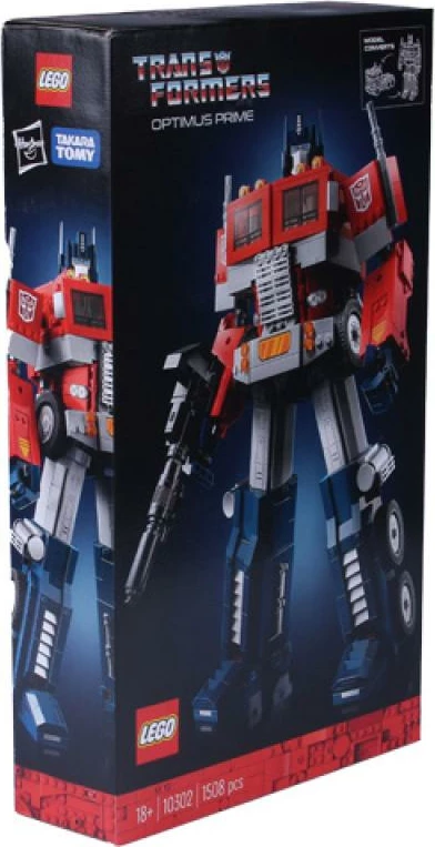 Set LEGO Creator Expert Optimus Prime 10302, 1508 copa, 18+ vjeç, e zezë