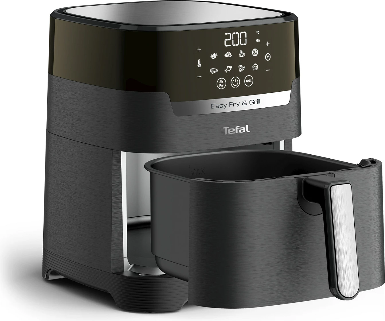 Fritezë me ajër të nxehtë Tefal Easy Fry & Grill EY5058, 4.2 L, e zezë