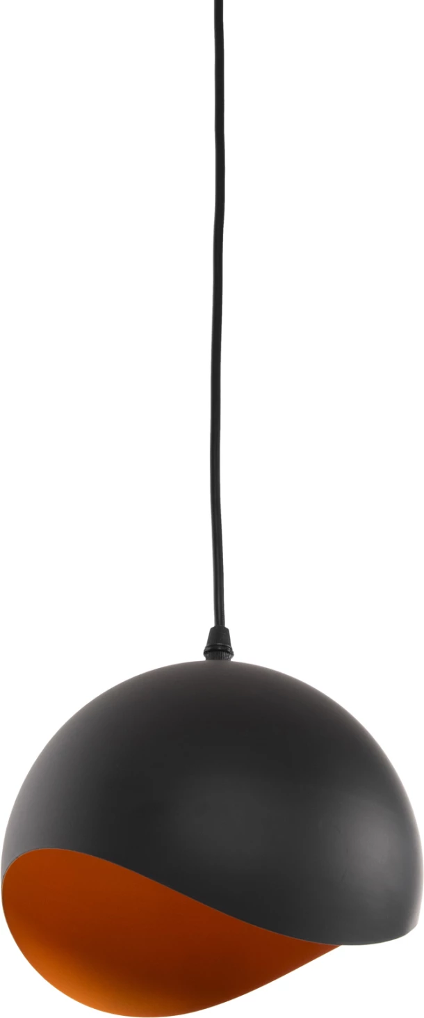 Llambë varëse tavani FH4165.01 sferë metalike e zezë dhe portokalli Φ20x118H cm