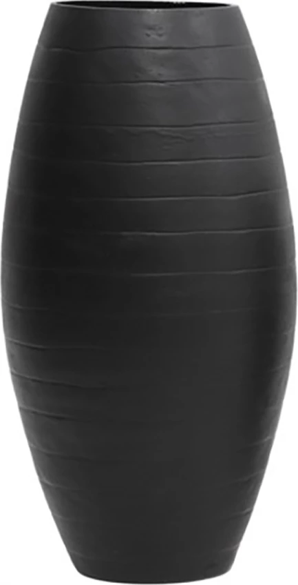 Vazo RESAN, qelq, e zezë, 16x16x33cm