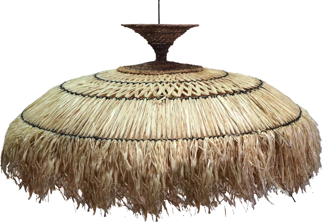 Llambë tavani prej sisali, ngjyrë natyrale, D110x55cm