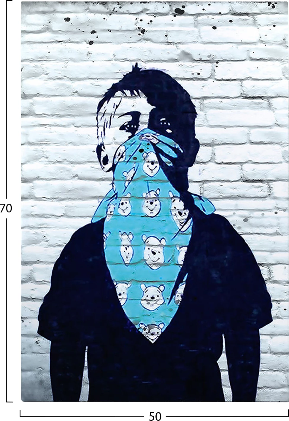 Pikturë muri GOBI, kanavacë e printuar, 50x3x70cm