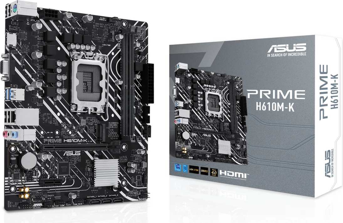 Pllakë amë Asus PRIME H610M-K 90MB1GA0-M0EAY0 micro-ATX LGA1700 H610 HDMI, e zezë