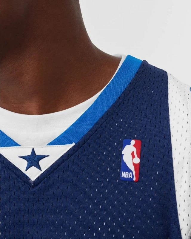 Maicë për meshkuj Mitchell & Ness, NBA Swingman Dallas Mavericks Dirk Nowitzki, blu e errët