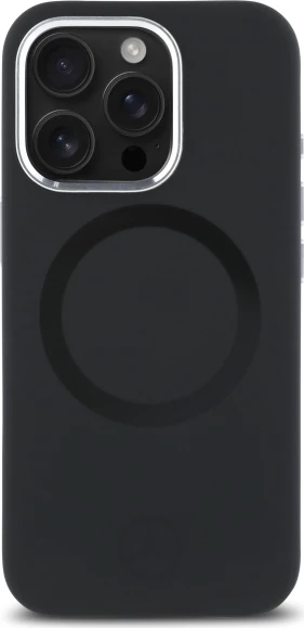 Mbështjellës Mercedes Silicone Tonal Logo MagSafe për iPhone 16 Pro, Zi