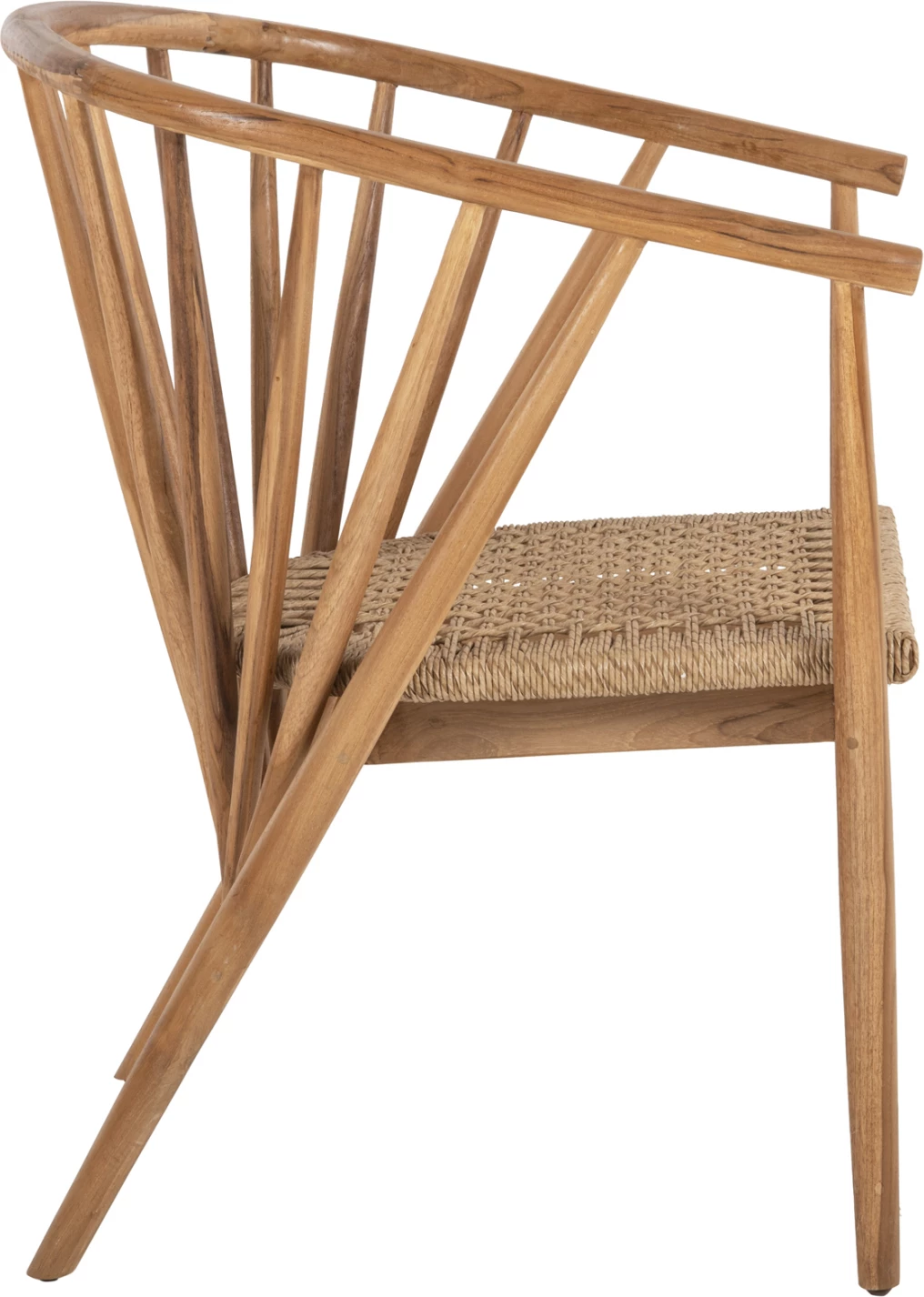 Karrige PERMAINE FH9825 dru tik - litar sintetik, ngjyrë natyrale, 60x63x82H cm