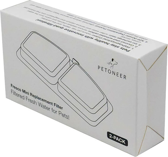 Filtra zëvendësues për fontanë Petoneer Fresco Mini, 2 copë
