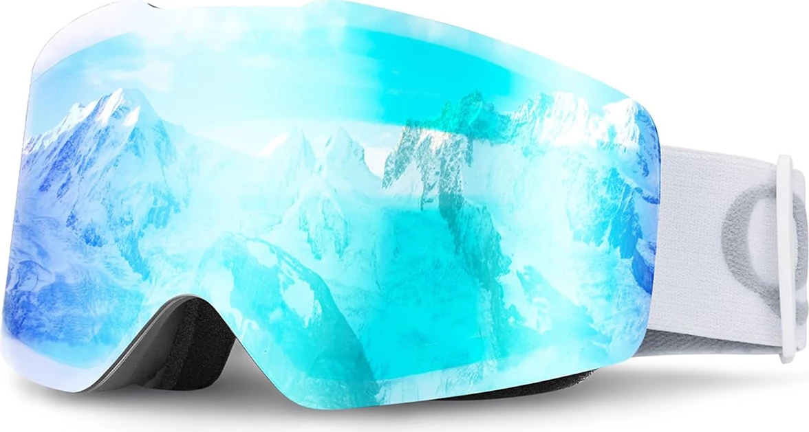 Syze skijimi Qunature White, pa kornizë, të bardha