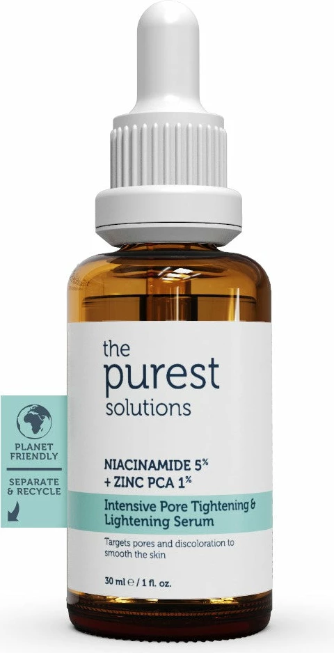 Serum për shtrëngim & ndriçim të poreve The Purest Solutions %5 + Zinc Pca %1, 30 ml