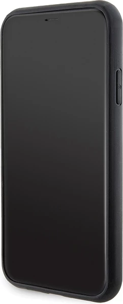 Mbështjellës Karl Lagerfeld Gripstand Saffiano Karl&Choupette Pins për iPhone 11/XR, i zi