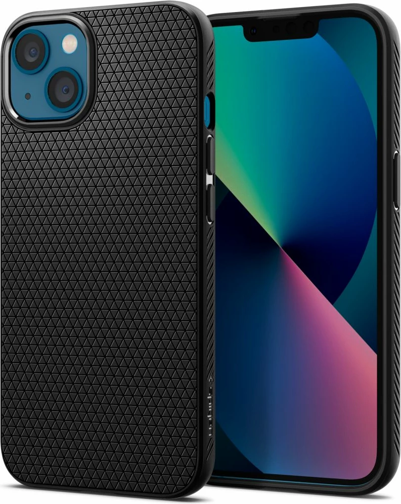 Mbështjellës Spigen Liquid Air për iPhone 13 mini, Matte Black