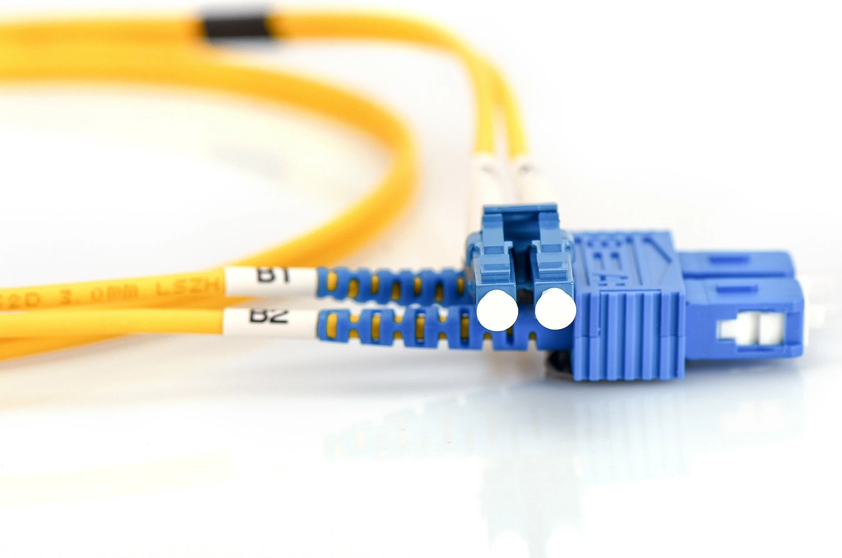 Kabëll optik Digitus LC/SC OS2, 10m, verdhë