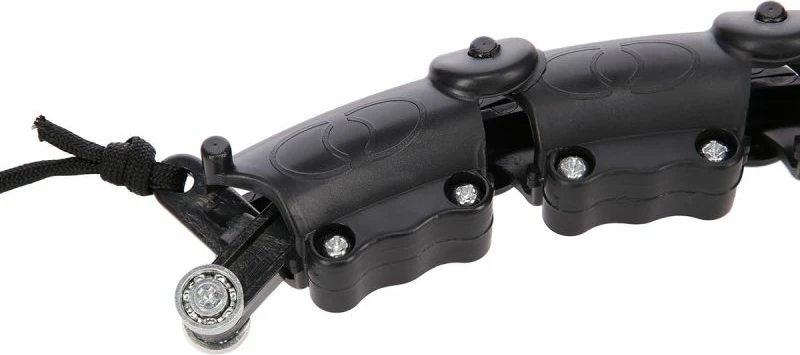 Set hula hop me peshë dhe rrip beli HMS HHW11 BR163, të zeza, plus size