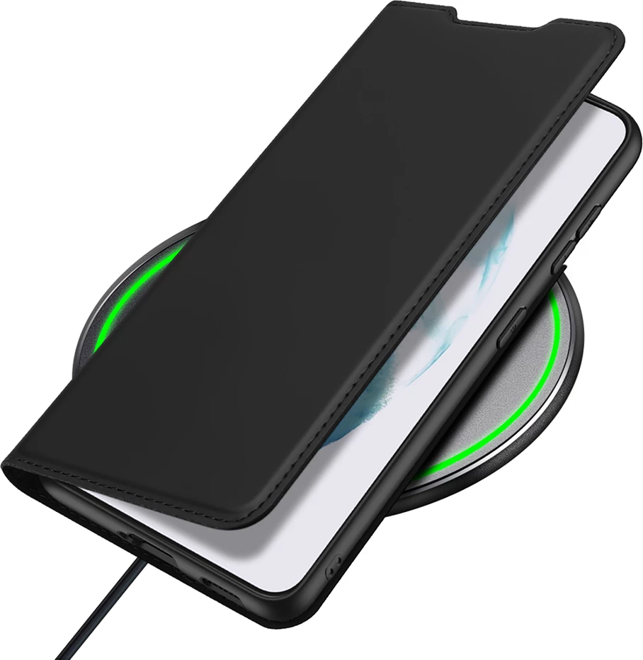 Mbështjellës Dux Ducis Skin Pro për Samsung Galaxy S22+, eko lëkurë, i zi