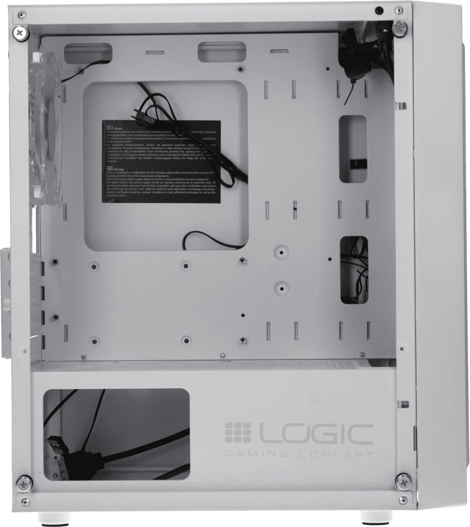 Kasë Logic Concept Atos ARGB Mini, Micro ATX, e bardhë