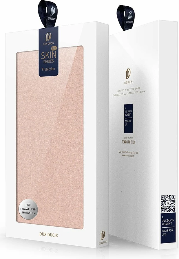 Mbështjellës Dux Ducis Skin Pro për Huawei Y5p, me kapak, rozë