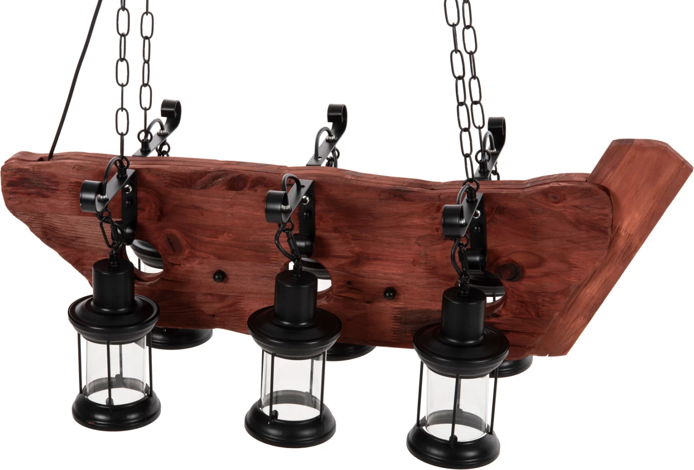 Llambadar me 6 drita, FH4117, dru-metal-qelq, 116H cm