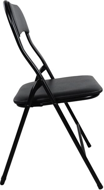 Karrige palosëse PU e zezë FH0044 38x47x82 cm, set prej 6 copë