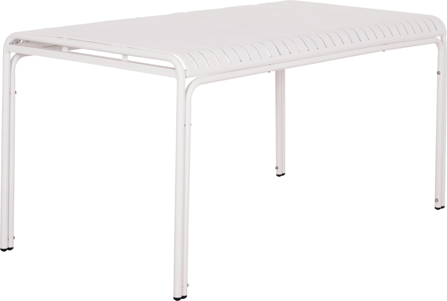 Tavolinë alumini për jashtë, ngjyrë e bardhë, RACHEL FH6339.02, 150x80x75cm