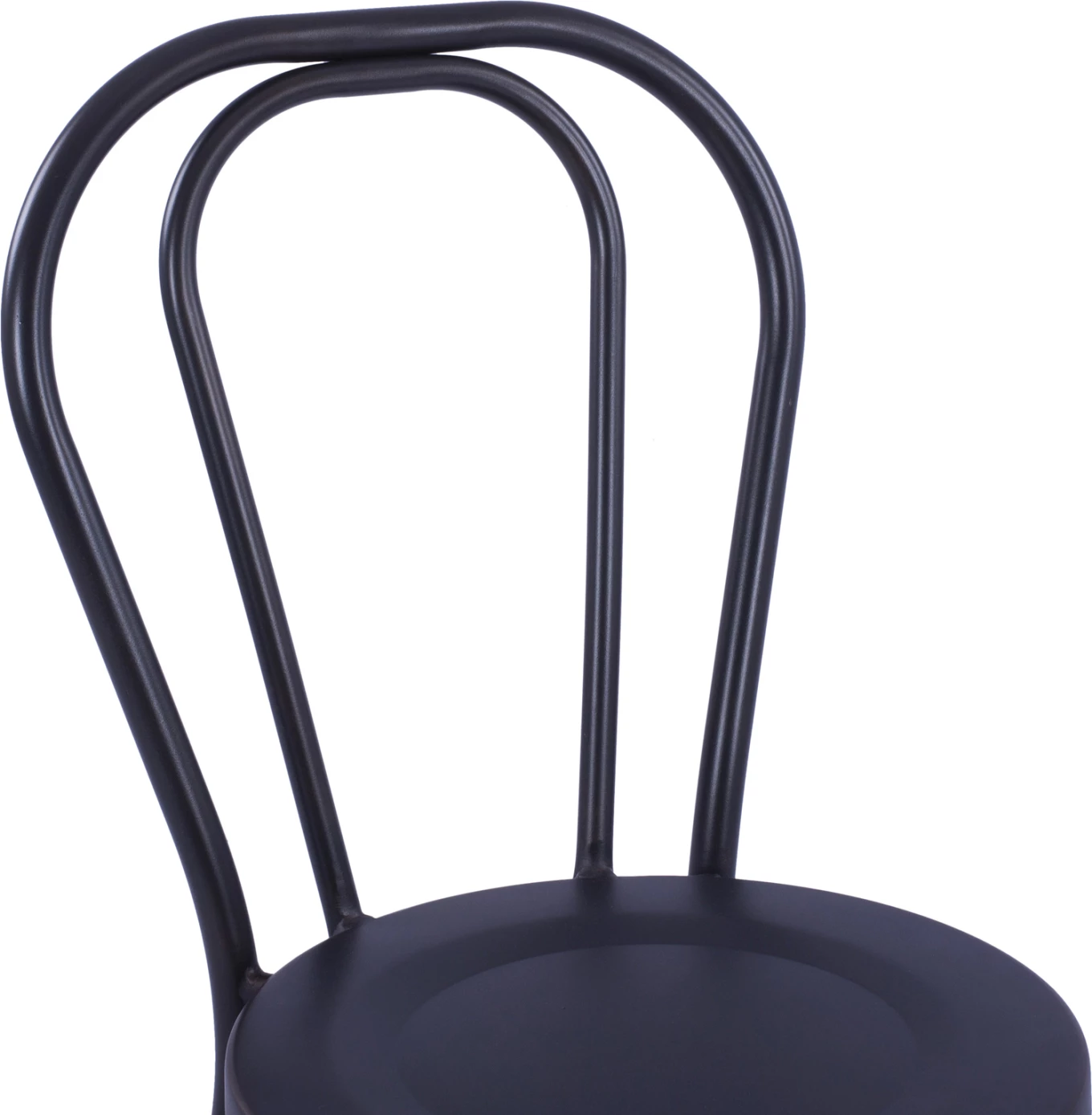 Karrige alumini tip Vjenë, ngjyrë e zezë e ndryshkur, FH5557.01, 42x52x88,5 cm, set prej 6 copë