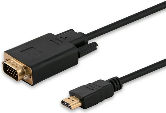 Kabllo Savio HDMI- VGA,1.8m, e zezë