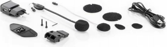 Interkom motoçiklete Midland për dy helmeta, i zi