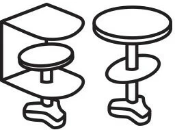 Mbajtës monitori Kensington SmartFit K55512WW për 1 monitor 10-32\" deri 8 kg, i zi