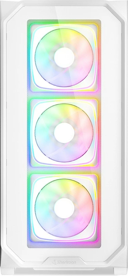Kasë SHARKOON AK5G RGB, Midi Tower, bardhë, xham i temperuar, RGB