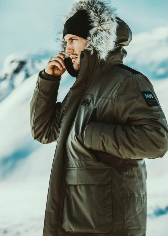Jakne për meshkuj Helly Hansen, Reine Parka, jeshile