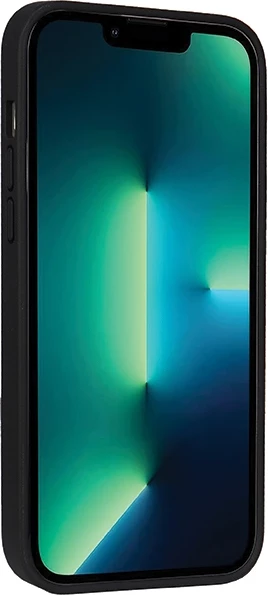 Mbështjellës Audi për iPhone 13 Pro Max, lëkurë sintetike, MagSafe, zi