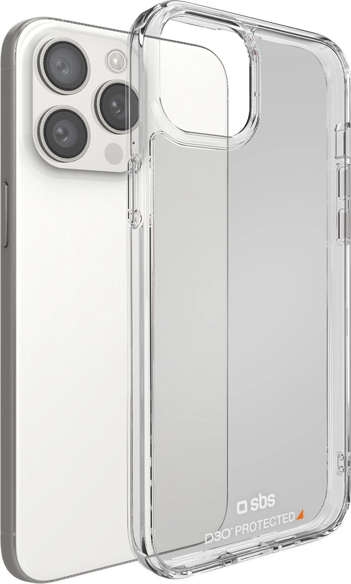 Mbështjellës SBS D3O për iPhone 15 Pro, transparent