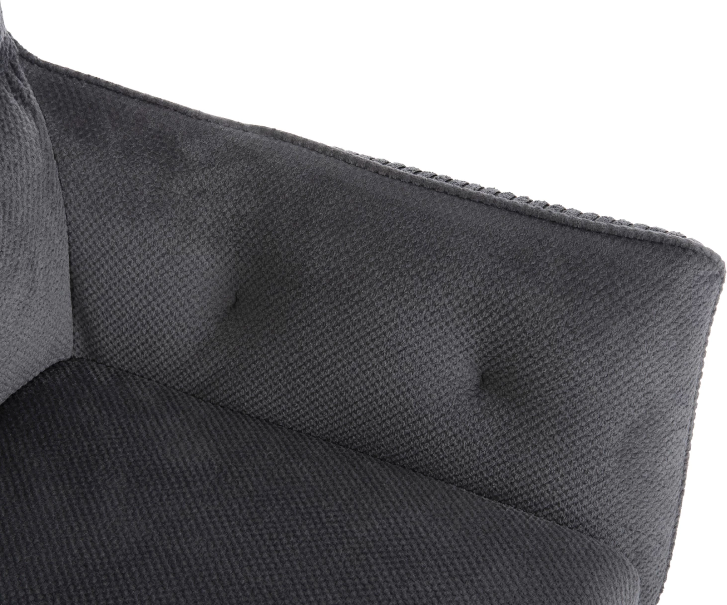 Karrige ngrënieje me krahë QUILL FH9843.03, pëlhurë gri, këmbë druri ahu, 61x57,5x91H cm., set prej 2 copë