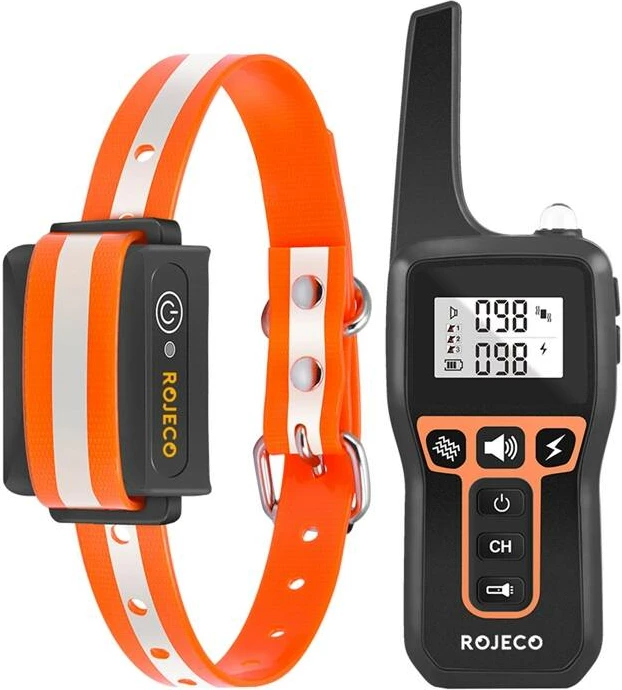 Qafore elektrike trajnimi për qen Rojeco PD529, 1000m, portokalli