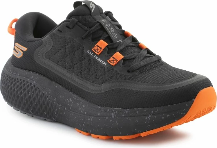 Atlete Skechers, të zeza-portokalli