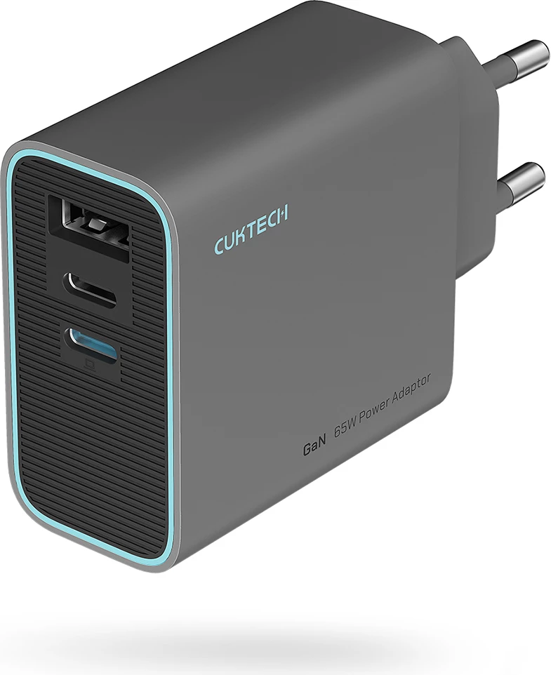 Karikues muri Cuktech CUKAD653EUGR, 65W, 2x USB-C, 1x USB-A, Gri