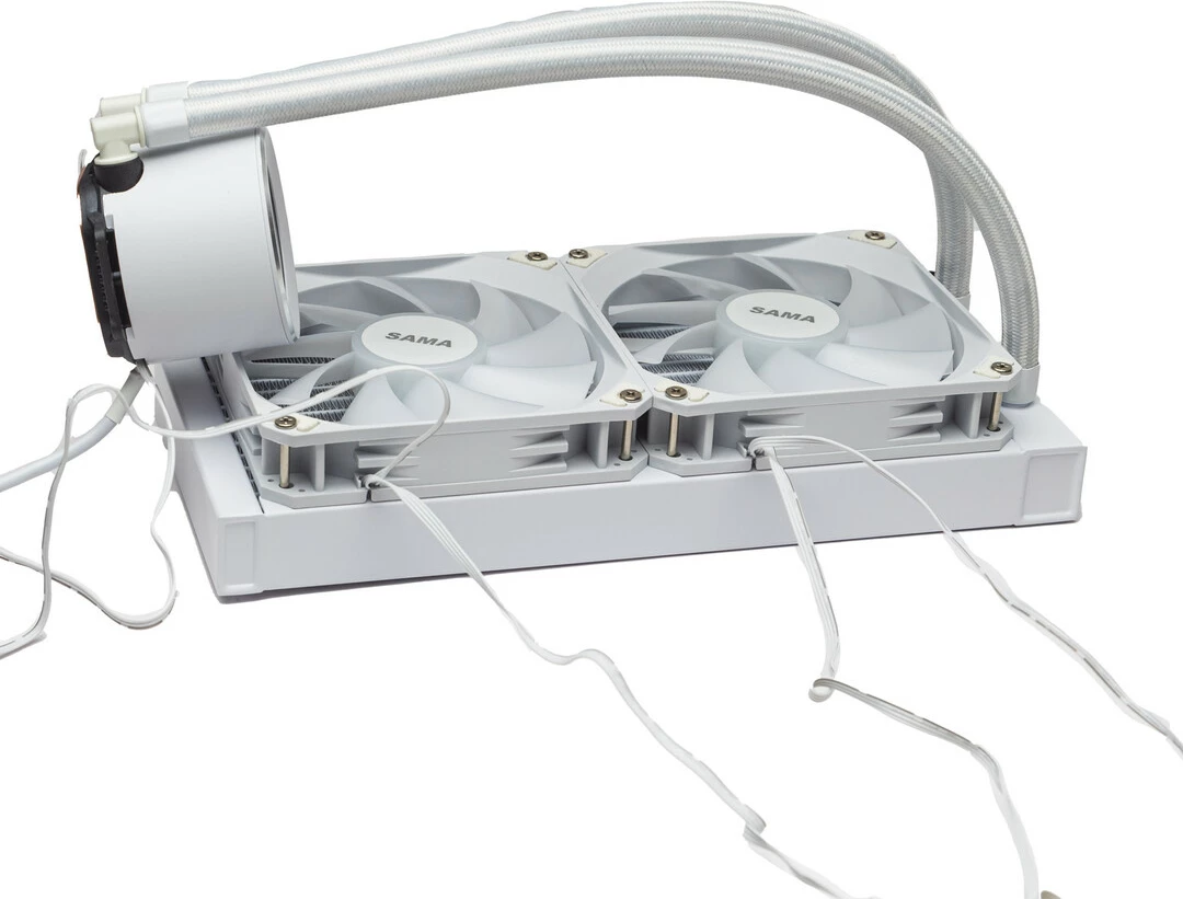 Ventilator Ftohës Me Ujë Për Kompjuter SAMA T240MM white (Bardhë)