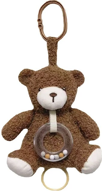 Lodër muzikore arush pelushi Tulilo 18 cm, kafe