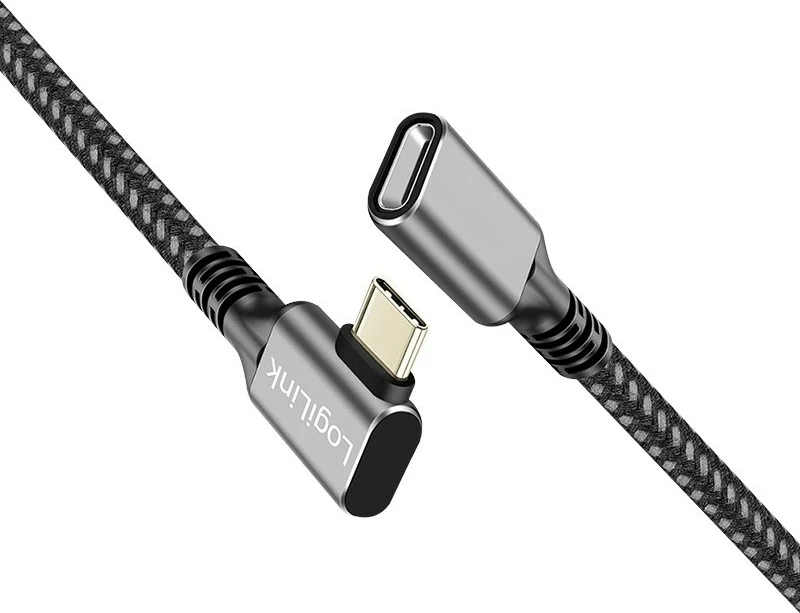 Kabllo zgjatuese USB-C LogiLink CUA0112, USB 3.2 Gen1, Power Delivery, 2m, e zezë