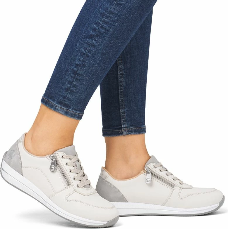 Atlete lëkure për femra Rieker, krem