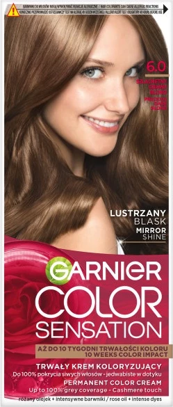 Krem kolorizues për flokë Garnier Color Sensation 6.0 Szlachetny Ciemny Blond për femra, 1 copë