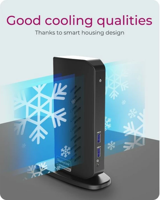 Stacion dokimi USB-C/A ICYBOX IB-DK2252AC 12-në-1 DisplayLink, 2x HDMI + 2x DisplayPort 4K@60Hz, 6x USB 3.0, PD 65W, Ethernet Gigabit, i zi