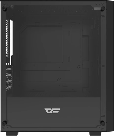 Kasë Darkflash M305 Micro-ATX Mini Tower, panel xham i kalitur, 2x SSD + 2x HDD, deri 7x 120 mm ventilatorë, USB 3.0, e zezë